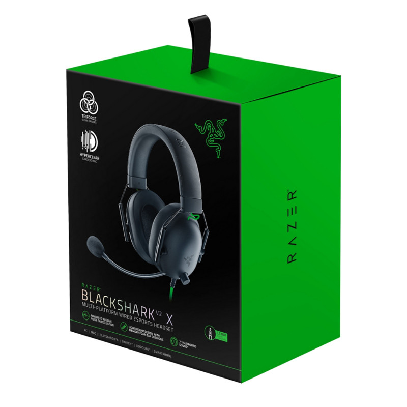 هدست گیمینگ ریزر مدل BlackShark V2 X C