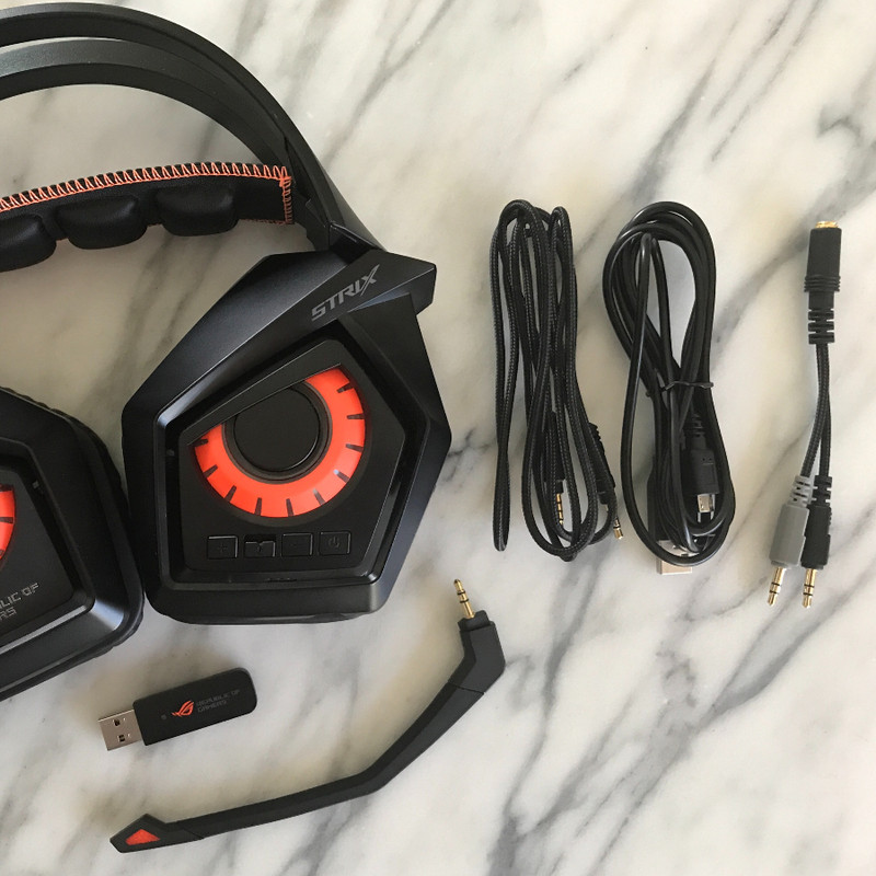هدفون مخصوص بازی بی سیم ایسوس مدل STRIX WIRELEES