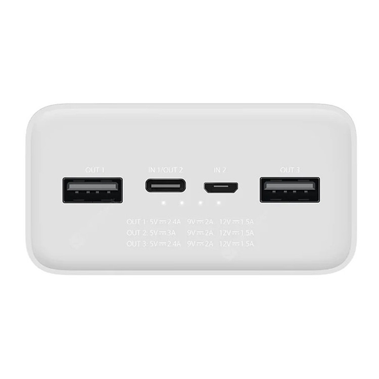 پاوربانک 18 وات شیائومی مدل Mi PB3018ZM ظرفیت 30000 میلی آمپر